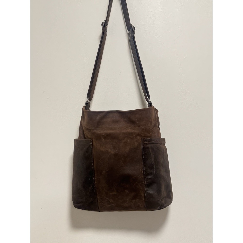 Rough & Tumble Original Leather "The Lotus"  Shoulder Bag Rustic Pecan /VTGBrown